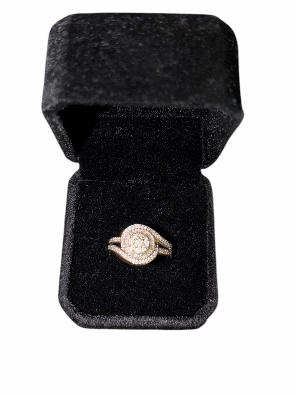 R.H. Macy & Co. Fine Jewelry Maureen Two Bridge Diamond SS Promise Ring 1/2 CTTW